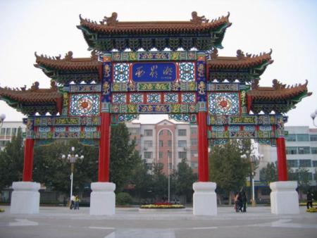 陜西防腐木牌坊木頭門(mén)頭哪家好