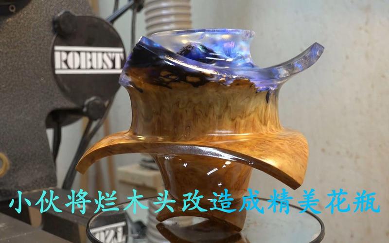 簡單手工雕刻_天才木工爛木頭花瓶_純手工木工工藝制作過程