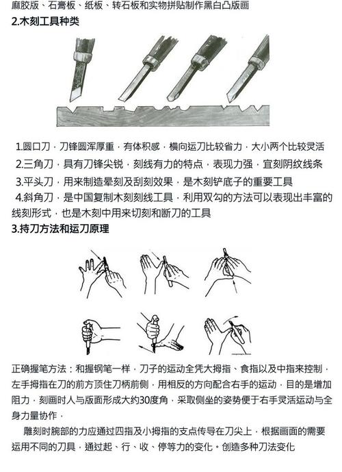 木雕刀頭的種類與用途_木雕刀具使用技巧_木雕工具種類